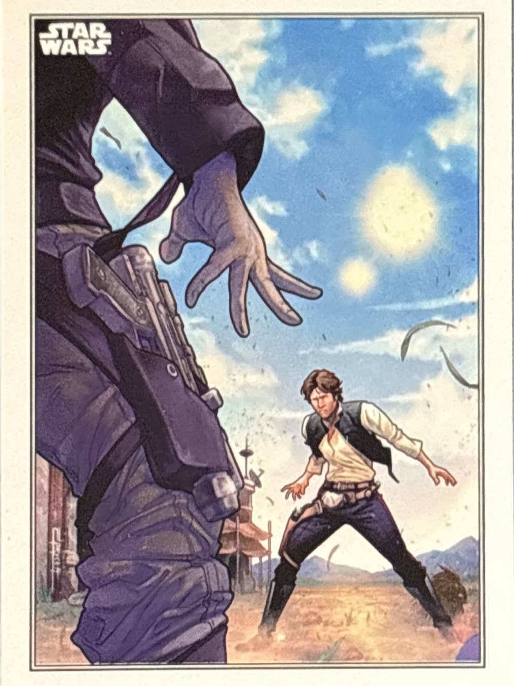 Topps Star Wars Han Solo Art Cover Trading Card
